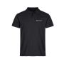Basic polo pique i god passform Black
