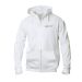 Hettejakke med to lommer i front og flatt snøre White