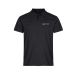 Basic polo pique i god passform Black