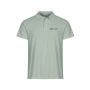 Basic polo pique i god passform Sage green